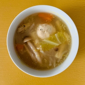 肉団子と白菜のスープ